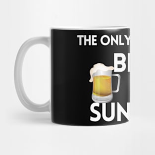 The Only BS I Need is Beer and Sunshine Funny Humorous Mug